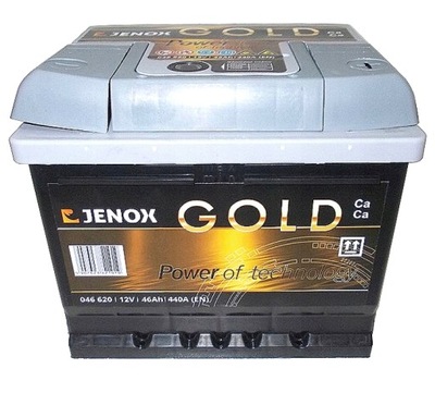 AKUMULIATORIUS JENOX GOLD 46AH 440A NAUJA 