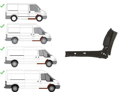 Поріг ремкомплект поріг права pod двері pfd76029vr фото №1