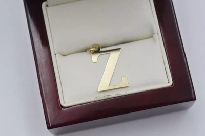 CUDNA ZŁOTA ZAWIESZKA LITERA 'Z' [333] 0,48G 2CM / 1,5CM