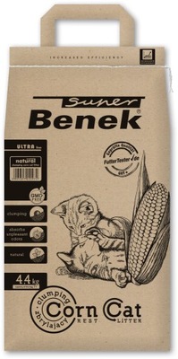 Super Benek Corn Ultra Naturalny żwirek kukurydziany dla kota 7l