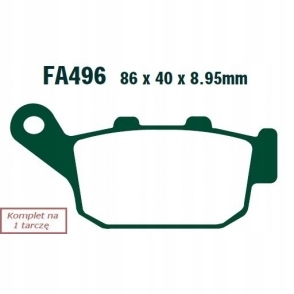 КОЛОДКИ ГАЛЬМІВНІ EBC FA496