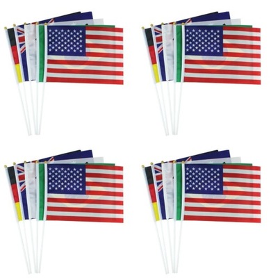 FLAGA AMERYKI RĘCZNA AMERYKAŃSKA MAŁA MINI