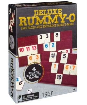 RUMMY-O DELUXE gra planszowa klasyka remik PREMIUM
