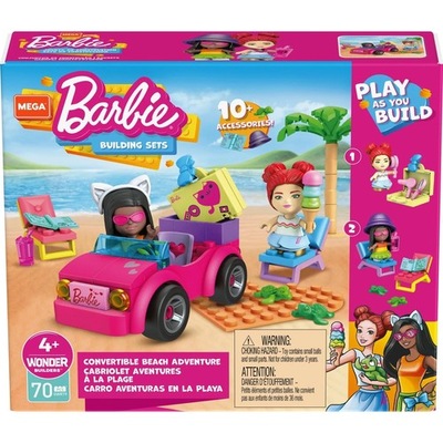 KLOCKI 70EL BARBIE PLAŻOWANIE W MALIBU MEGA BLOKS