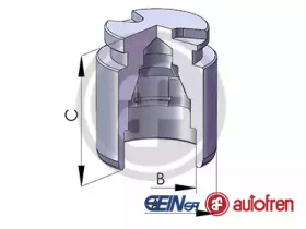 TLOCZEK, CALIPER BRAKES MAZDA AUTOFREN SEINSA  