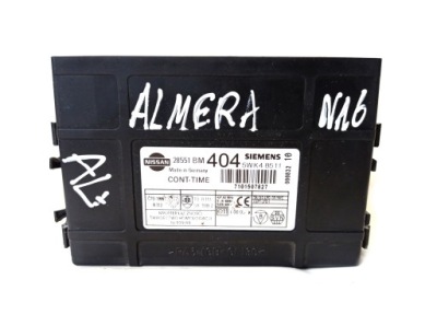 Модуль комфорта nissan almera n16 28551bm404 фото №1
