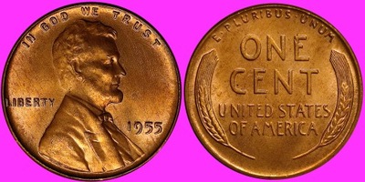 USA 1 Cent 1955 P /U 353