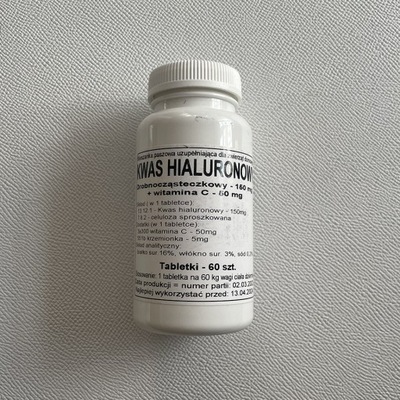 Kwas hialuronowy witamina C tabletki 150mg Podkowa