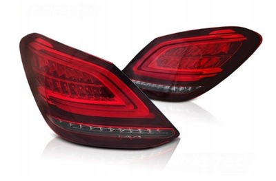 ФОНАРИ DIODOWE MERCEDES W205 14-18 RED WHITE LED (СВЕТОДИОД )