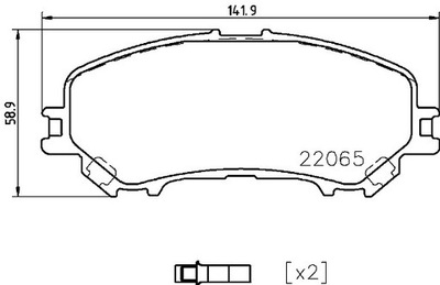 ZAPATAS DE FRENADO BREMBO P 56 099  