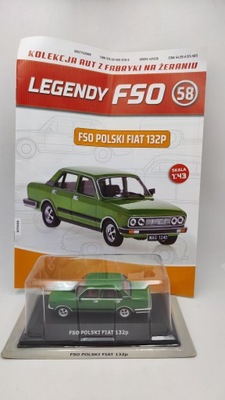 FSO Polski Fiat 132 nr58 1:43 Deagostini