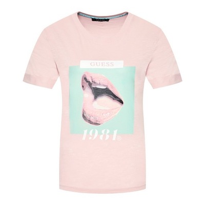 T-Shirt GUESS Odette Tee W1YI0T R8G00 Różowy