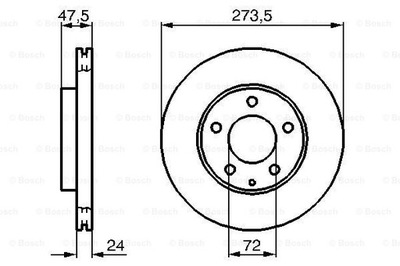 DISC BRAKE BOSCH 0 986 479 034  