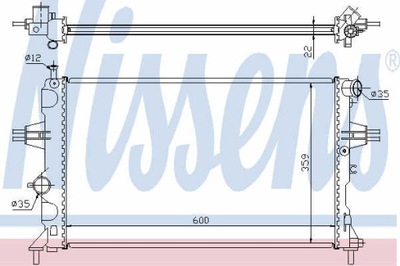 РАДИАТОР ВОДЫ NISSENS 630041