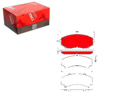 Тормозные колодки тормозные mazda перед mpv trw фото №1