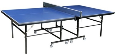 Stół do tenisa DUO niebieski z płyty 22mm POLSKI siatka z uchytem rakietki