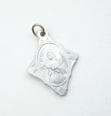 S8 Stary medalik św. Teresa Jezus Vintage