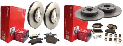 ДИСКИ ТОРМОЗНЫЕ КОЛОДКИ P+T BREMBO ASTRA H ZAFIRA B MERIVA