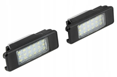 Фонари номерного знака регистрационный led do peugeot 208 i фото №1