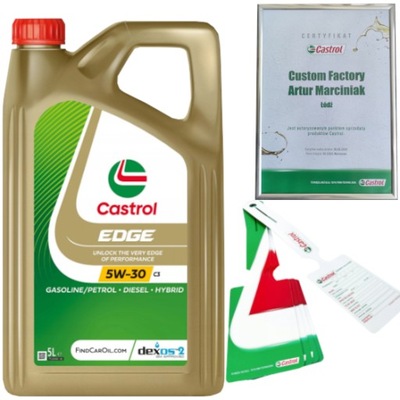 CASTROL EDGE 5W30 C3 5L TITANIUM DEXSOS2 RN0700 RN0710 +  