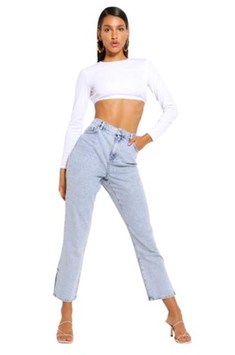 W1L1 SPODNIE JEANSR ROZCIĘCIE CASUAL BOOHOO 36