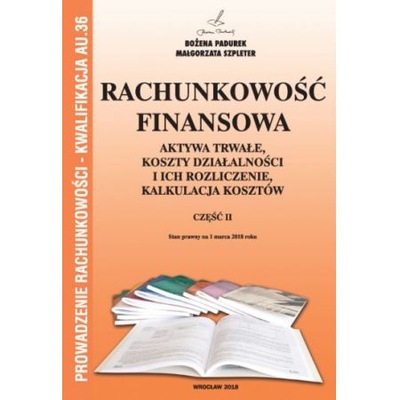 Rachunkowość finansowa 2 Padurek 2020