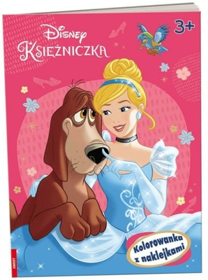 Disney Księżniczka. Kolorowanka z naklejkami