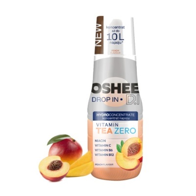 Syrop OSHEE Drop In ZERO koncentrat brzoskwiniowy z dodatkiem witamin 500ml
