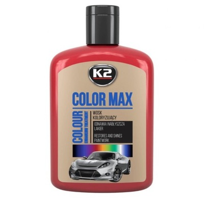 K2 COLOR MAX WOSK KOLORYZUJĄCY 200ml CZERWONY