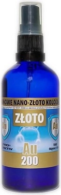 Niejonowe nano złoto koloidalne Au 200 20ppm spray 100ml Pro Aktiv