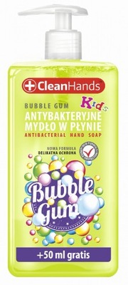 Mydło antybakteryjne CLEAN HANDS guma balonowa 300 ml