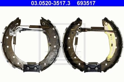 ATE 03.0520-3517 КОМПЛЕКТ КОЛОДОК ТОРМОЗНЫХ