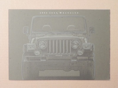 Prospekt - JEEP WRANGLER - USA - 2002 r