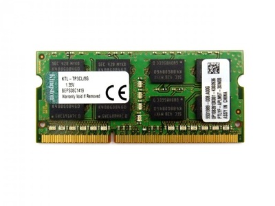 PAMIĘĆ RAM KINGSTON DDR3L 8GB KTL-TP3CL/8G