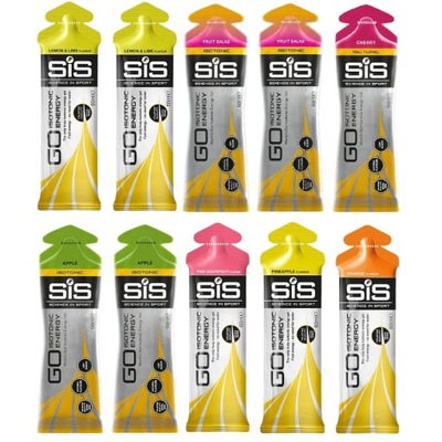 SIS ŻEL ENERGETYCZNY MIX SMAKÓW 10 X 60ML VARIETY PACK WĘGLOWODANY ENERGY