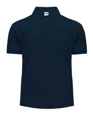 KOSZULKA POLO MĘSKA Z KRÓTKIM RĘKAWEM JHK NAVY 5XL