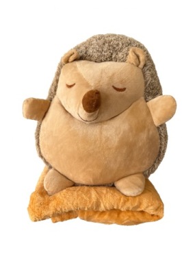 Maskotka jeż z kocem 2w1 Przytulanka Pluszak