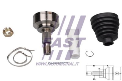 Шрус  гомокинетический fiat scudo 07 наружный 1.6j фото №1