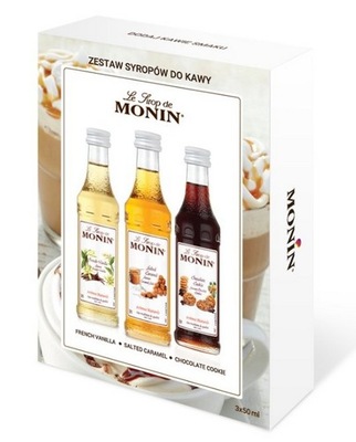 Zestaw kawowy Monin 3x50ml - SYROP DO KAWY