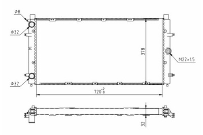 HART РАДИАТОР VW T4 2.4D 92-