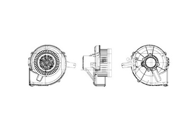 MAHLE FAN AIR BLOWERS AUDI A2 SEAT CORDOBA IBIZA III IBIZA IV  