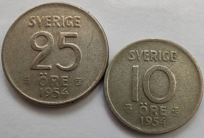 2149r - Zestaw 2 monet Szwecja ag