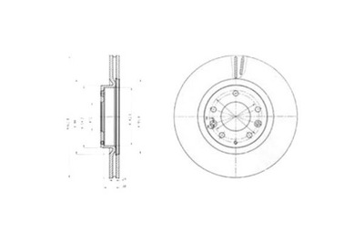 DISCS BRAKE DELPHI HAM F15133251 DSK2571 24O1 - milautoparts-fr.ukrlive.com