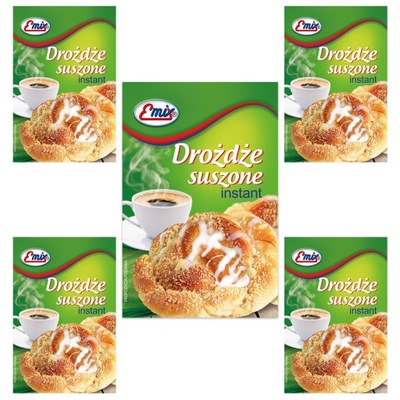 Emix drożdże suszone 8 g x 5 sztuk