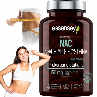 NAC detoks oczyszczenie N-acetylo-L-cysteina Essensey 90 kaps
