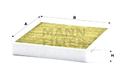 MANN-FILTER ФИЛЬТР САЛОНА Z POLIFENOLEM Z WĘGLEM AKTYWNYM MERCEDES G