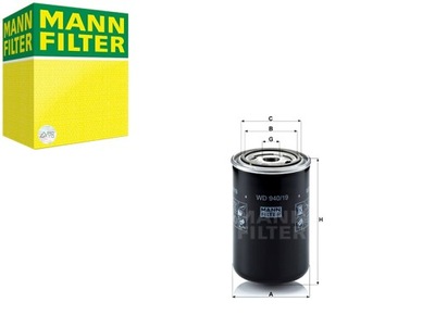 FILTRO ACEITES AGRO MANN-FILTER  