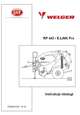 WELGER RP 445 - MANUAL MANTENIMIENTO PL  