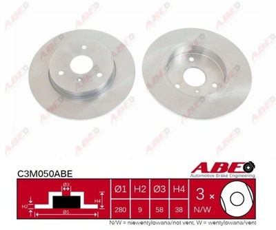 DISC BRAKE ABE C3M050ABE - milautoparts-fr.ukrlive.com