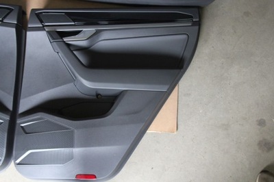 Обивка правый задняя дверь vw touareg iii кожа сталь фото №1